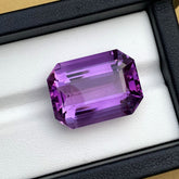 Purple Amethyst Loose Stone, Emerald Cut Amethyst Gemstone For Jewelry